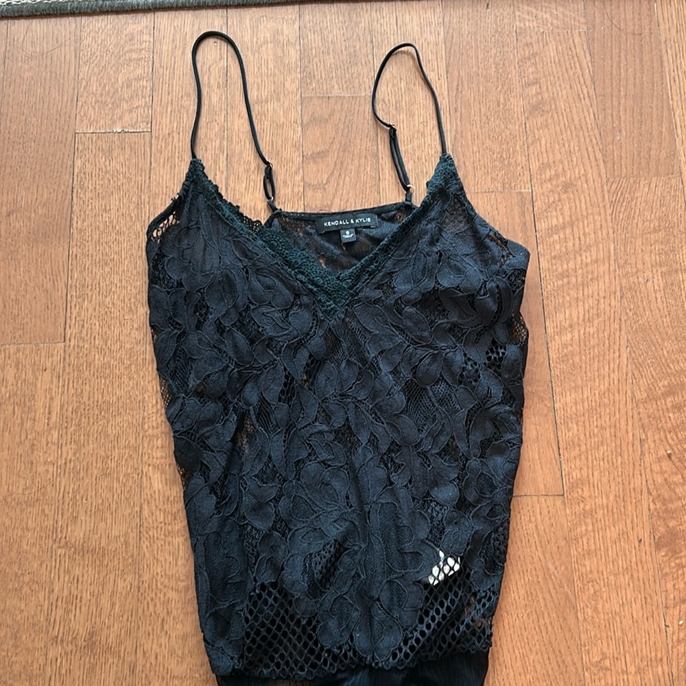 Kendall and Kylie black lace jumpsuit